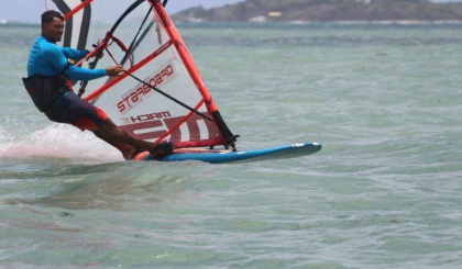 Windsurfing and kite surfing Mahé to Praslin race