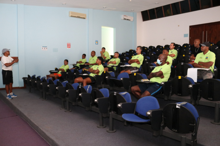 Football - Local coaches brush up skills through Caf Licence C refresher course