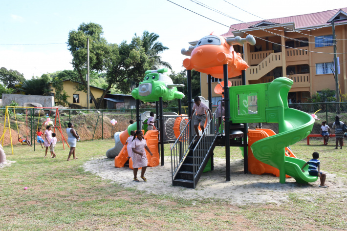 St Ange housing estate playground opens