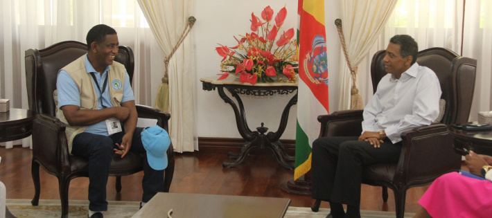 President Faure receives election observers