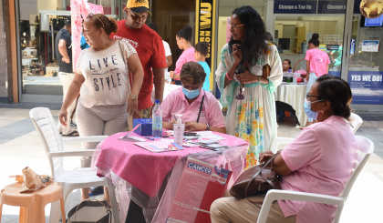 Cancer Concern and partners bring awareness campaign to Eden Plaza