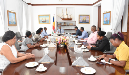 President Ramkalawan meets with Sifco and Ceps