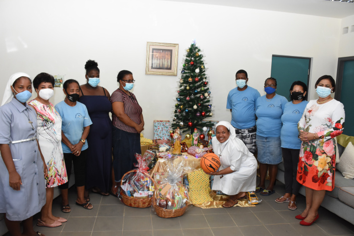 First Lady and Minister Francourt visit three orphanages