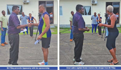 Anse Royale businessman renews support to district’s volleyball teams