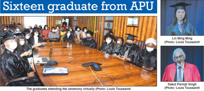 Sixteen graduate from APU