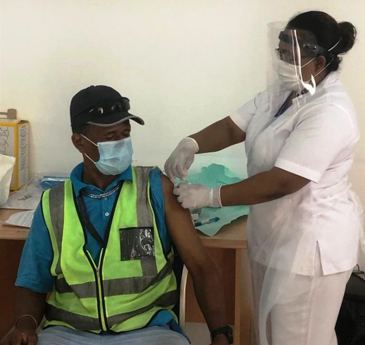 Land Marine ‘very satisfied’ with first vaccination drive