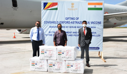 Seychelles gets new consignment of vaccine from India