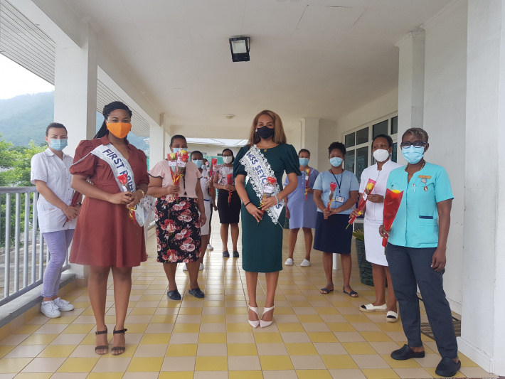International Women's Day     Beauty queens honour local health workers for their devotion