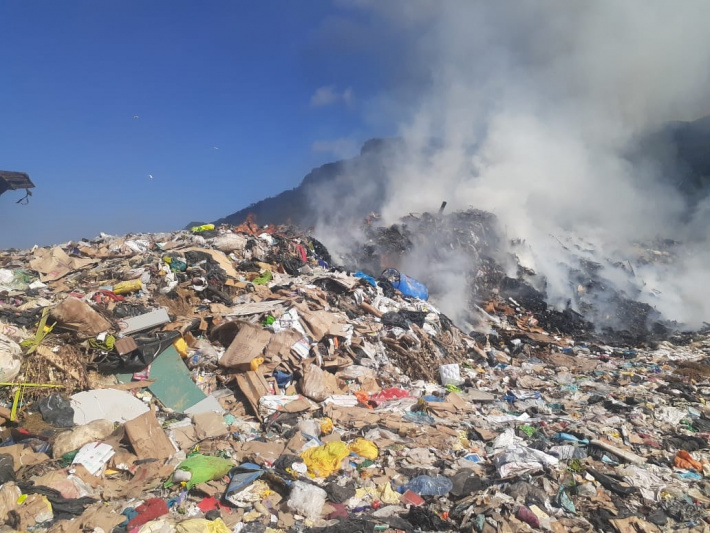 Fire under control at the Providence Landfill 2