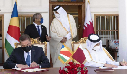 Seychelles and Qatar cement relations in military and sports