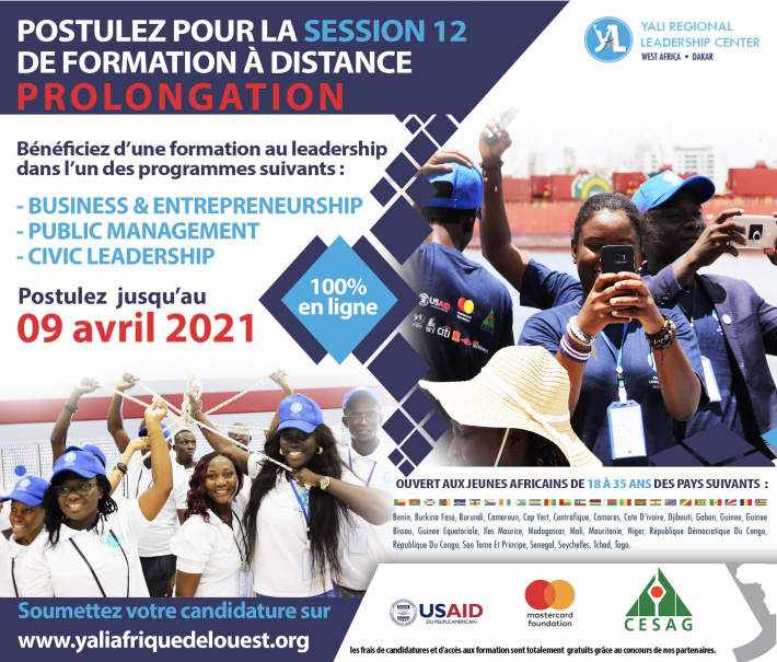 Formations du Centre Régional de Leadership « Young African Leaders Initiative (YALI) » de Dakar, Sénégal