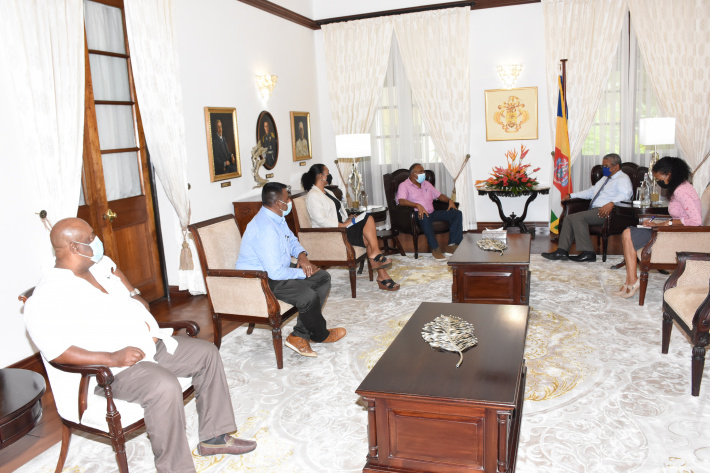 Retailers association discusses pertinent issues with President Ramkalawan