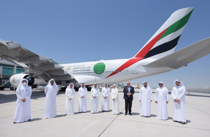 Milestone flight EK2021 highlights UAE’s impressive vaccination drive and readiness of its aviation industry for travel rebound