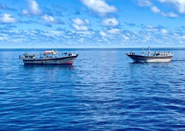 SCG intercepts two dhows suspected of being involved in illegal fishing