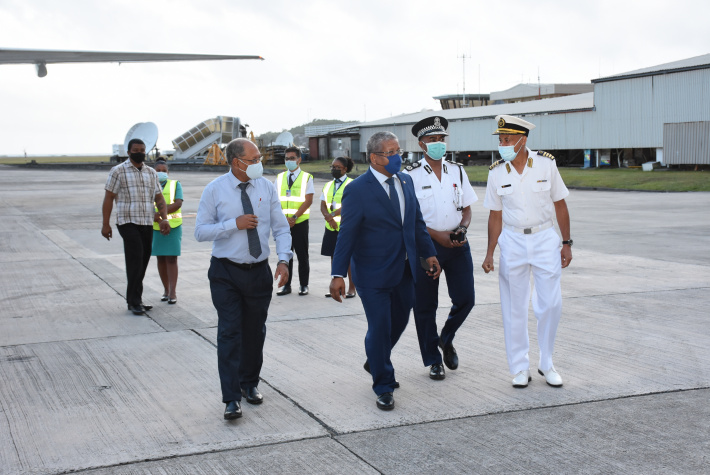 President back from Austria     ‘Working for and in the  interest of Seychelles’     By Patrick Joubert