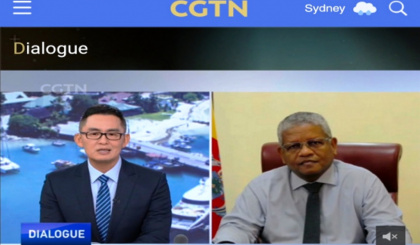 President Wavel Ramkalawan gives prime time interview to CGTN