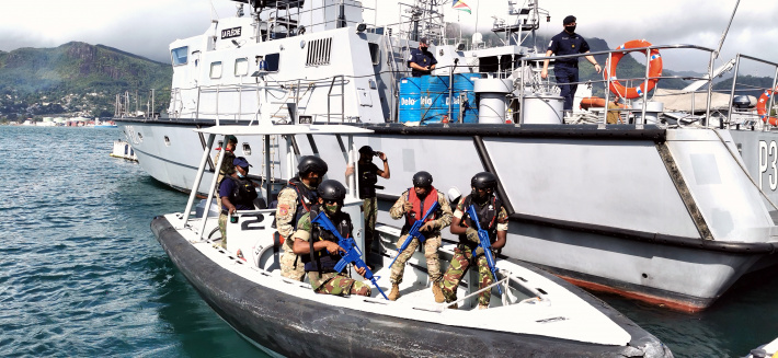 SCG officers, special forces unit take part in UK Royal Navy maritime training