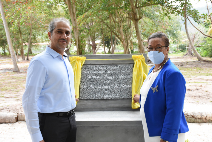    Foundation stone for  the state-of-the-art  La Digue hospital laid     By Roland Duval