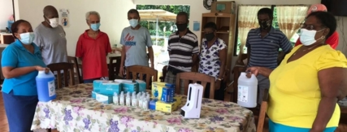 DBS donates to the Grand Anse Praslin Home for the Elderly