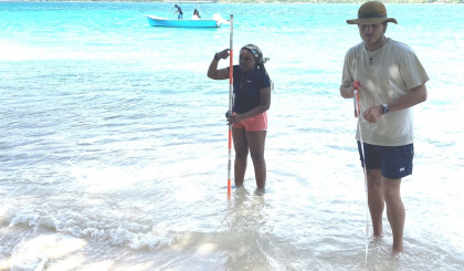 Two UniSey students complete internship in Curieuse marine national park