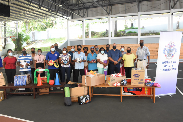 Sport volunteers receive equipment to sustain activities in schools and communities