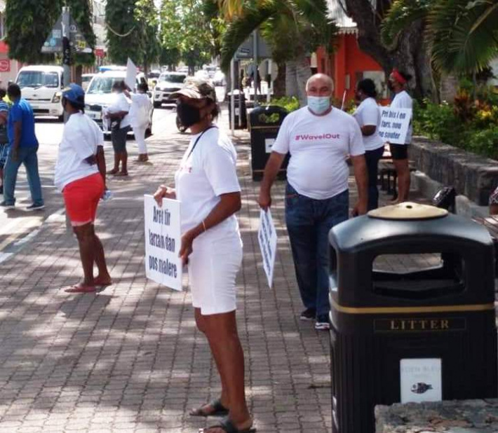 Protesters demand President Wavel Ramkalawan to step down