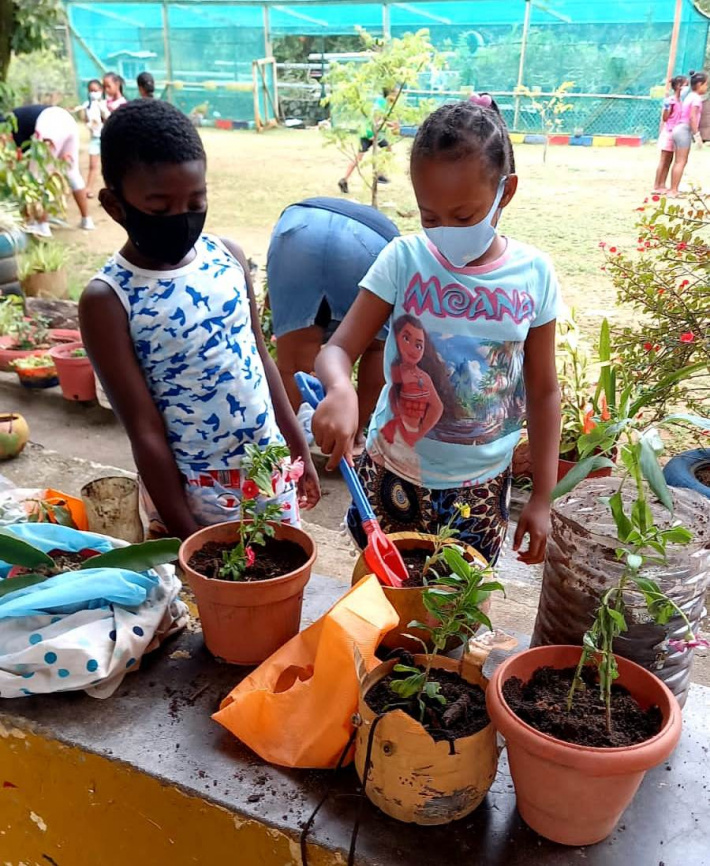 Anse Etoile school spruces up its campus