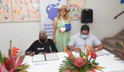 Seychelles Alzheimer’s Foundation signs MoU with non-profit Christ-centered organisation