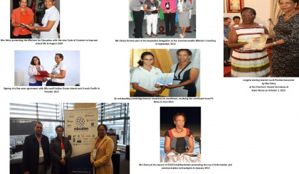 Honouring the contribution of Merida Delcy in education