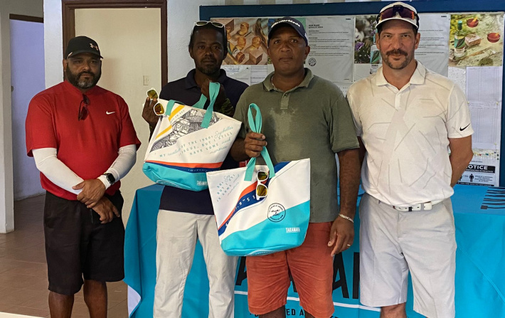 Golf     Hudson Figaro and Barry Clothilde triumph in Takamaka Pairs Matchplay