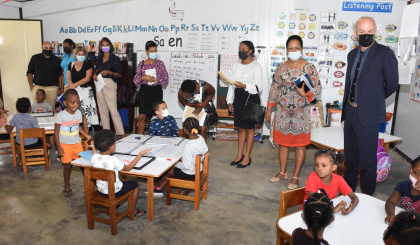 Anse Boileau schools host delegation from L’École Française des Seychelles