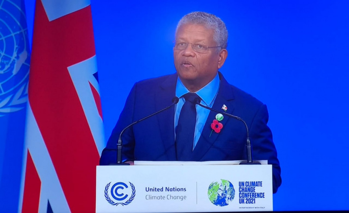 President Wavel Ramkalawan addresses United Nations Climate Change Conference of the Parties (COP26) in Glasgow