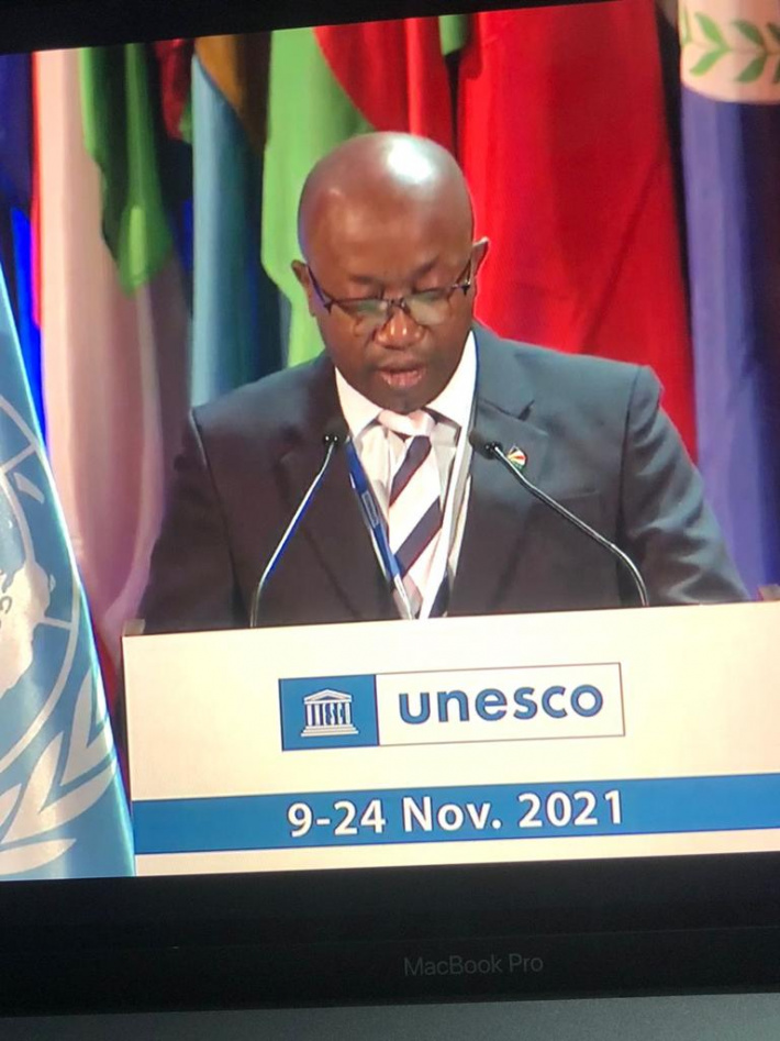 Minister Valentin addresses Unesco General Conference