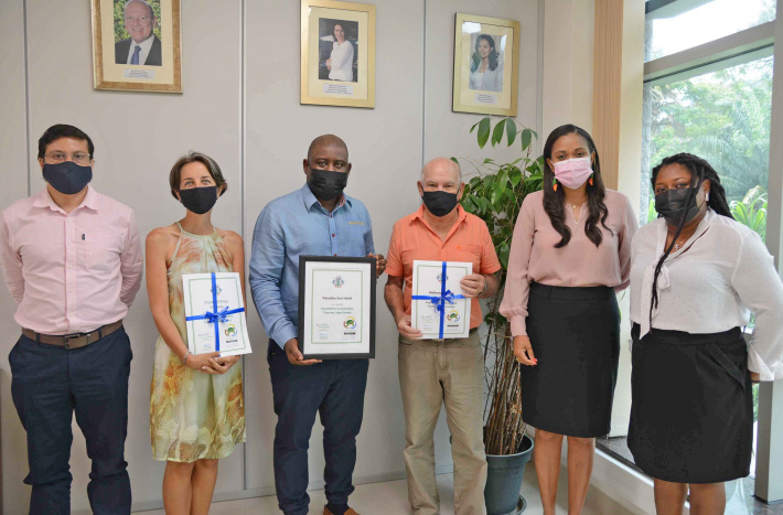 Paradise Sun Hotel receives Seychelles Sustainable Tourism Label certification   