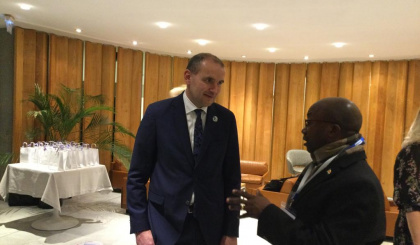 Minister Valentin meets President Johannesson