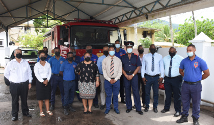 Assembly’s committee on defence, security meets officers at AnseBoileau fire station