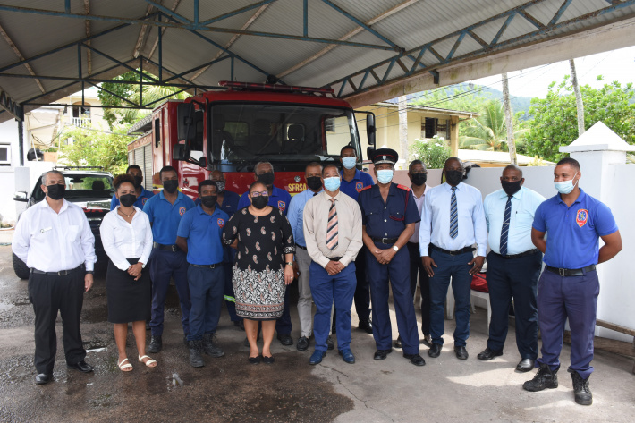 Assembly’s committee on defence, security meets officers at AnseBoileau fire station