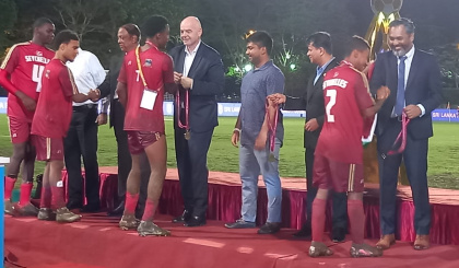 Football: Mahinda Rajapaksa Trophy     Seychelles win cup in penalty shootout