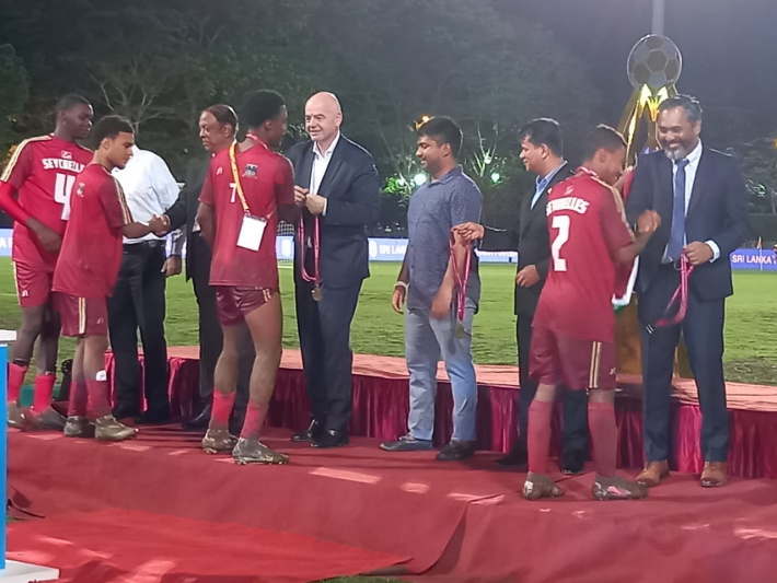 Football: Mahinda Rajapaksa Trophy     Seychelles win cup in penalty shootout