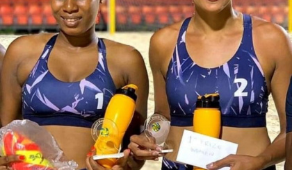 Beach volleyball     Adeline/Nourrice duo, Boniface/Manes pair triumph