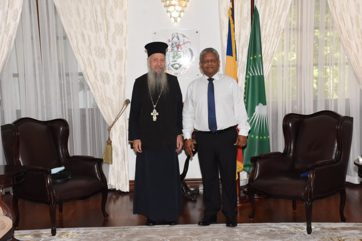 Head of local Orthodox Church calls on President Ramkalawan at State House