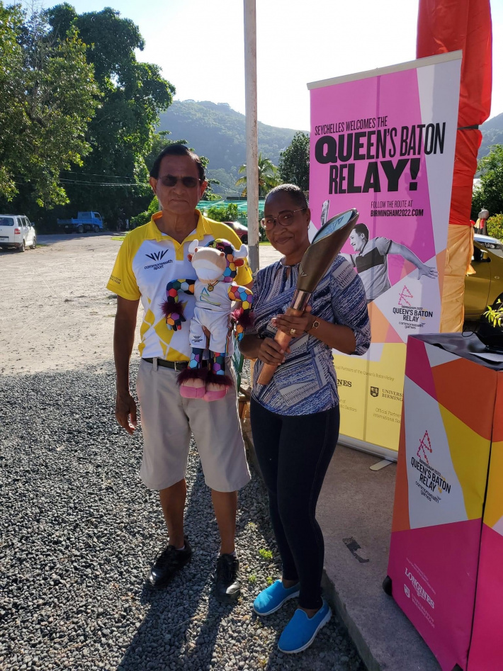    Commonwealth Games 2022     Queen’s baton journeys through Mahé