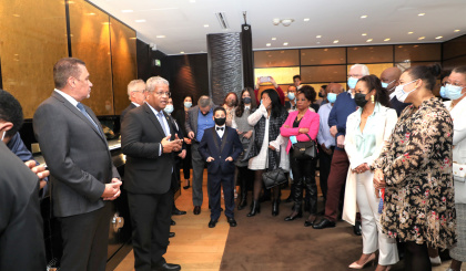 President Ramkalawan meets Seychellois community in Paris