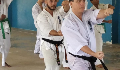 Kyokushin karate resumes training sessions