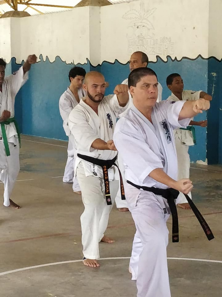 Kyokushin karate resumes training sessions