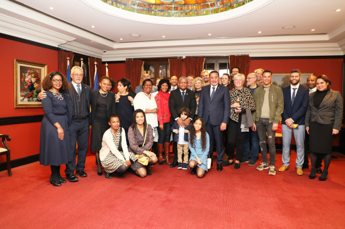 President meets Seychellois community in Belgium