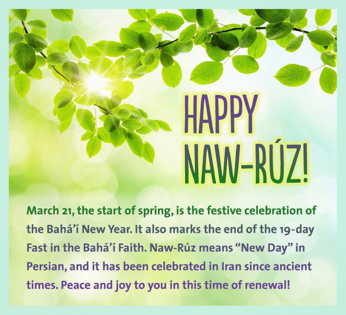 Lakominote Bahá'í i met pare pour selebre Naw-Rúz