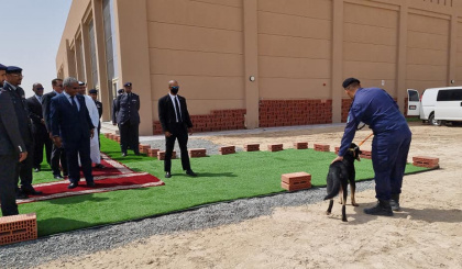 President visits group of Seychellois officers undergoing dog handler training in Abu Dhabi