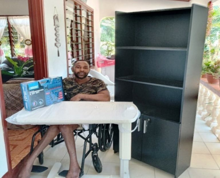 Irrespective of his disability Airtel was overwhelmed by his ability