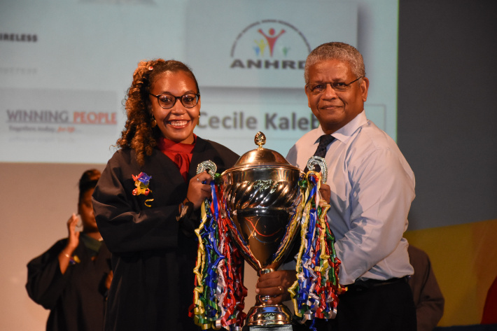 Seychelles Institute of Art and Design (Siad) graduation ceremony     Aurelie Bradburn takes  home the President’s Cup